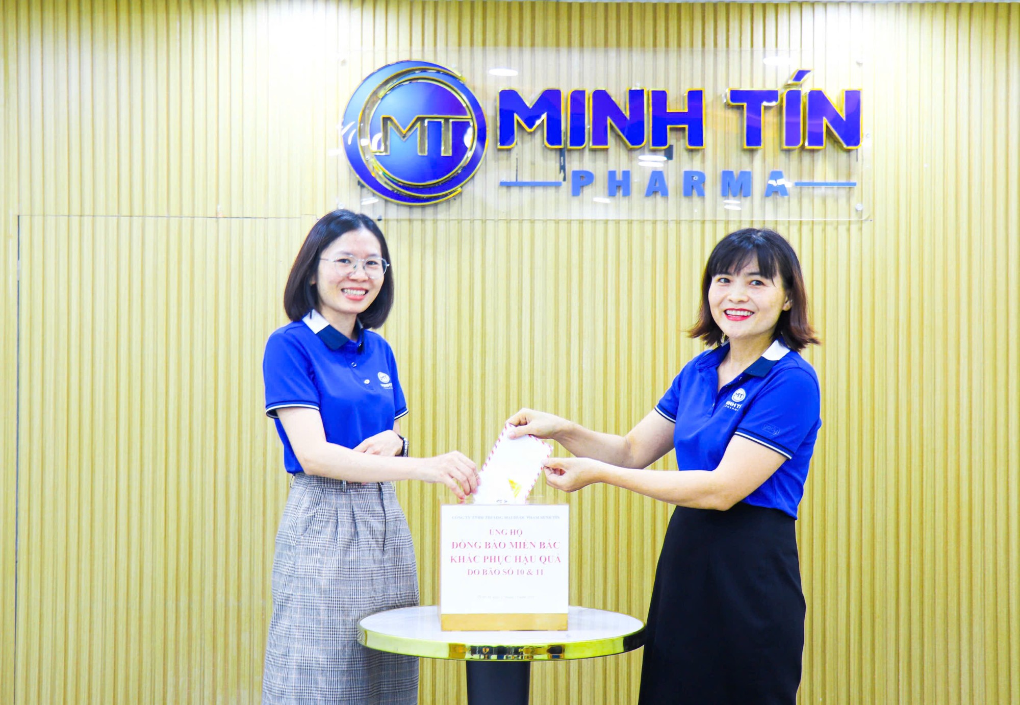 MINH TÍN PHARMA TÍCH CỰC HƯỞNG ỨNG ỦNG HỘ ĐỒNG BÀO MIỀN BẮC BỊ THIỆT HẠI DO BÃO SỐ 10 GÂY RA